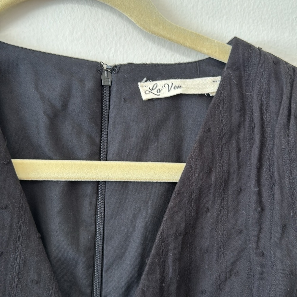 La’Ven Black dress with Ruffles (NWOT) - Picture 3 of 10